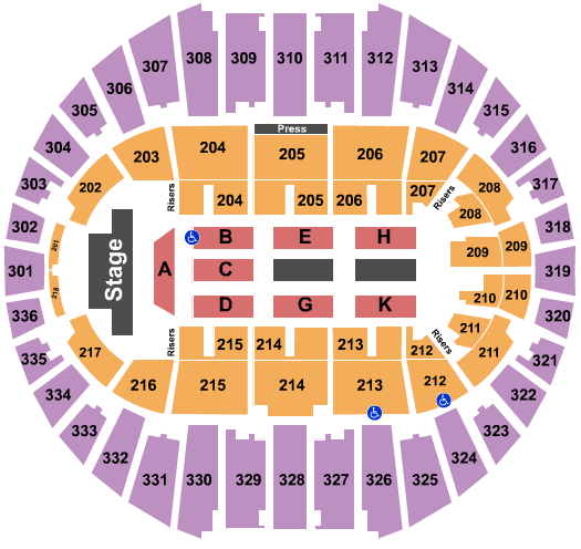 Arizona Veterans Memorial Coliseum Big Time Rush Seating Chart