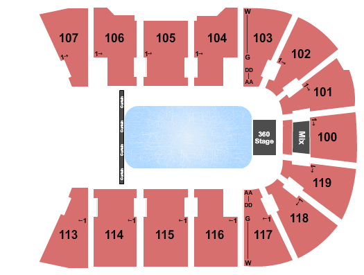 Total Mortgage Arena Big Time Rush Seating Chart